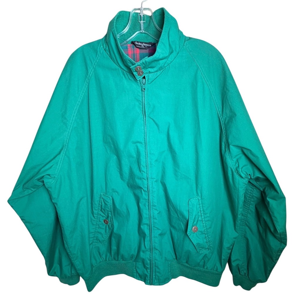 Vintage Field & Stream Gordon Ferguson Harrington Bomber Jacket Green XL